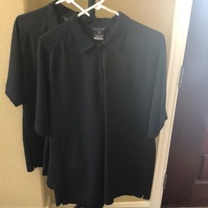 (2) Men’s Nike Dri-Fit 1/4 Zip Golf shirts (Large)